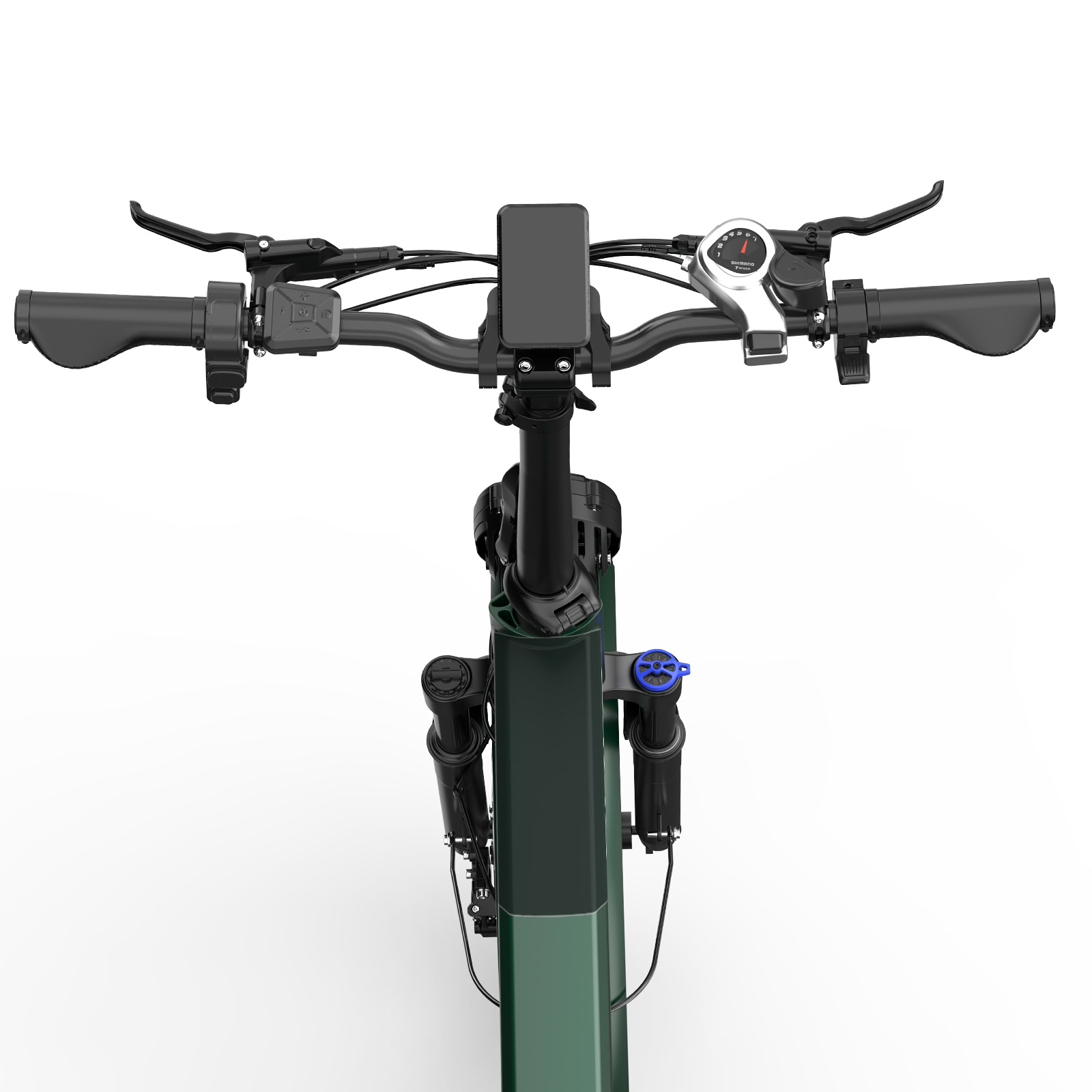 Rower elektryczny OVIVO V2 PRO 2.0 zielony - obrazek 2